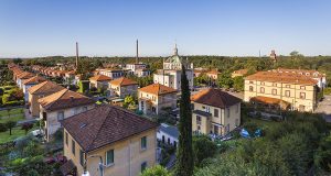 Crespi d'Adda visione dell'alto